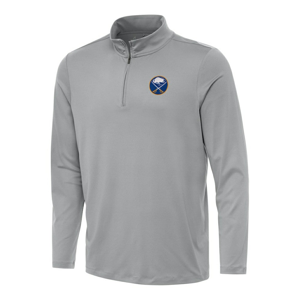 NHL Buffalo Sabres Antigua Reprocess Quarter-Zip Top - Gray