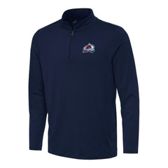 NHL Colorado Avalanche Antigua Reprocess Quarter-Zip Top - Navy