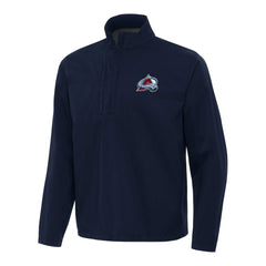 NHL Colorado Avalanche Antigua Brisk Quarter-Zip Windbreaker - Navy