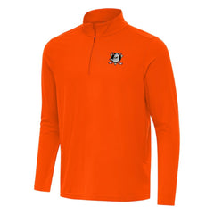 NHL Anaheim Ducks Antigua Intent Quarter-Zip Top - Orange