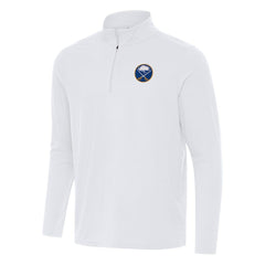 NHL Buffalo Sabres Antigua Intent Quarter-Zip Top - White