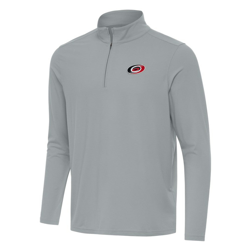NHL Carolina Hurricanes Antigua Intent Quarter-Zip Top - Gray