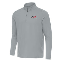 NHL Carolina Hurricanes Antigua Intent Quarter-Zip Top - Gray