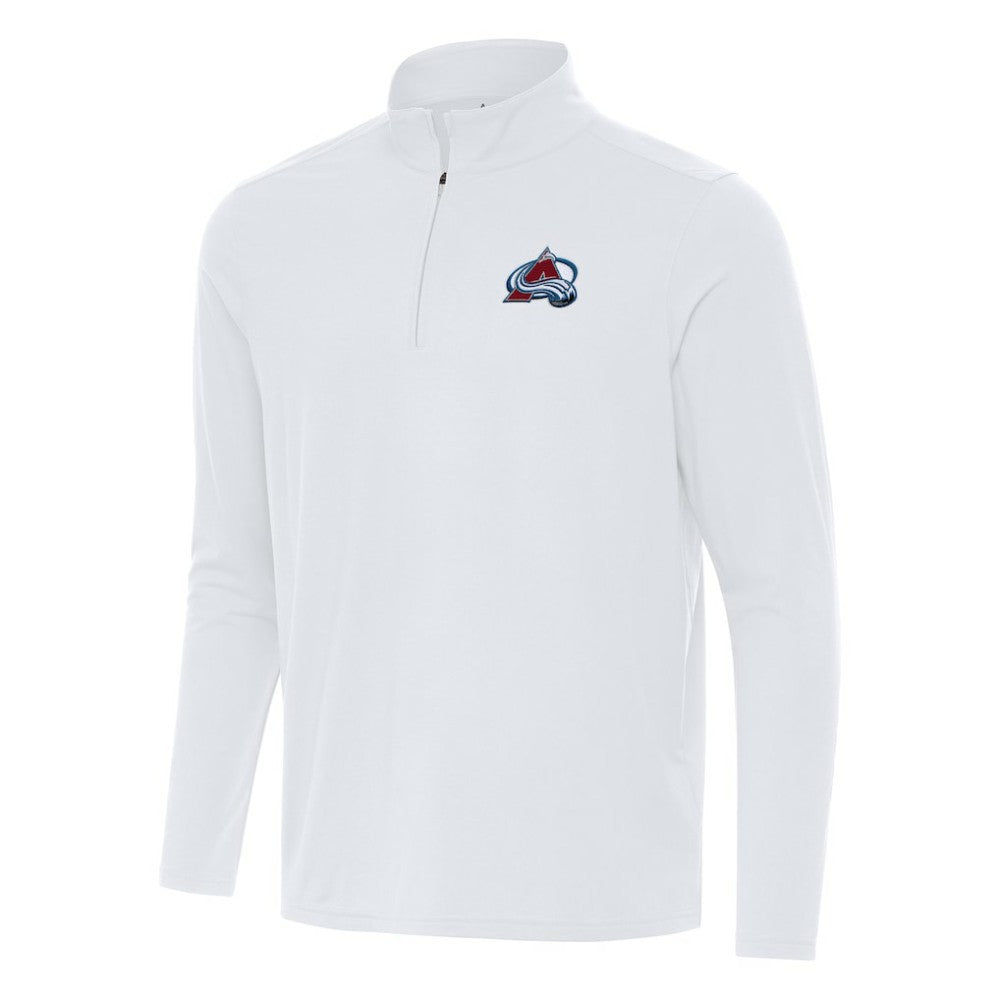 NHL Colorado Avalanche Antigua Intent Quarter-Zip Top - White
