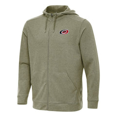 NHL Carolina Hurricanes Antigua Effortless Full-Zip Hoodie Jacket - Olive