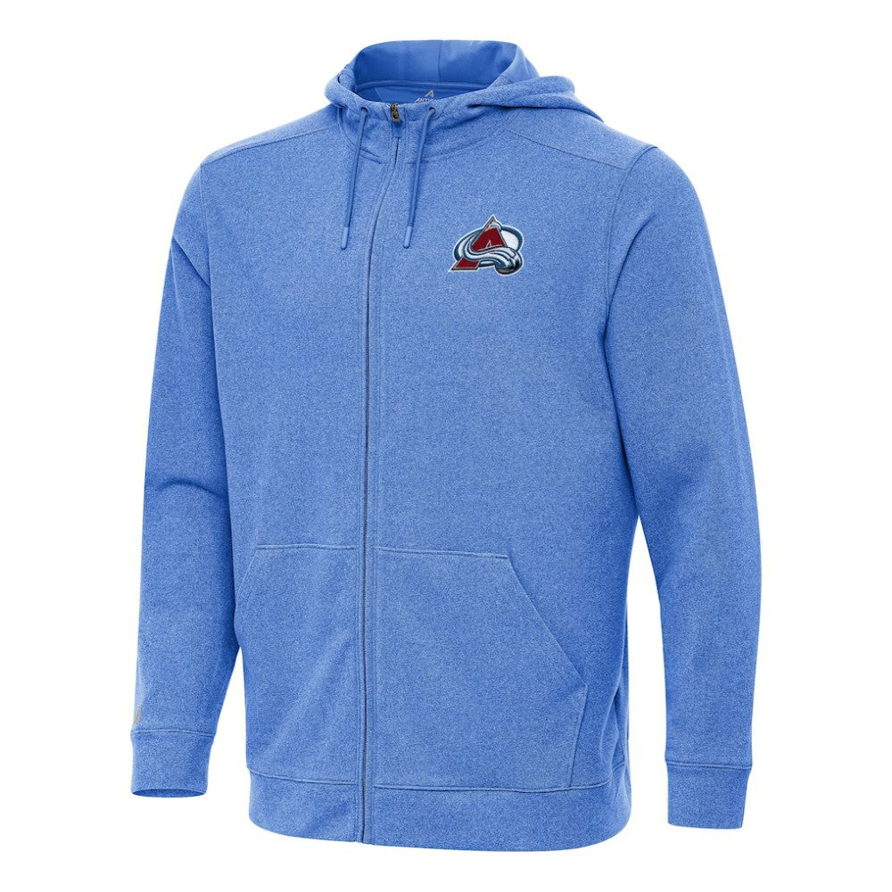 NHL Colorado Avalanche Antigua Effortless Full-Zip Hoodie Jacket - Heather Royal