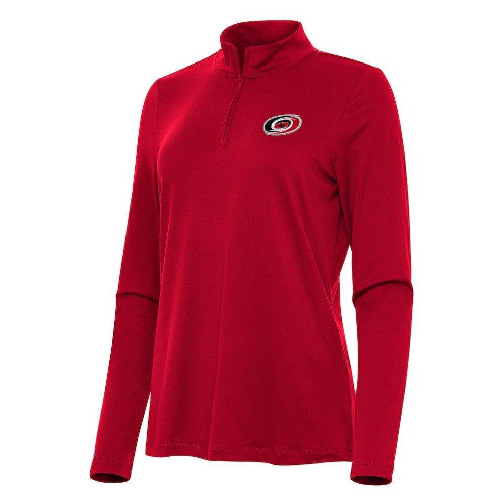 NHL Carolina Hurricanes Antigua Women's Reprocess Quarter-Zip Top - Red