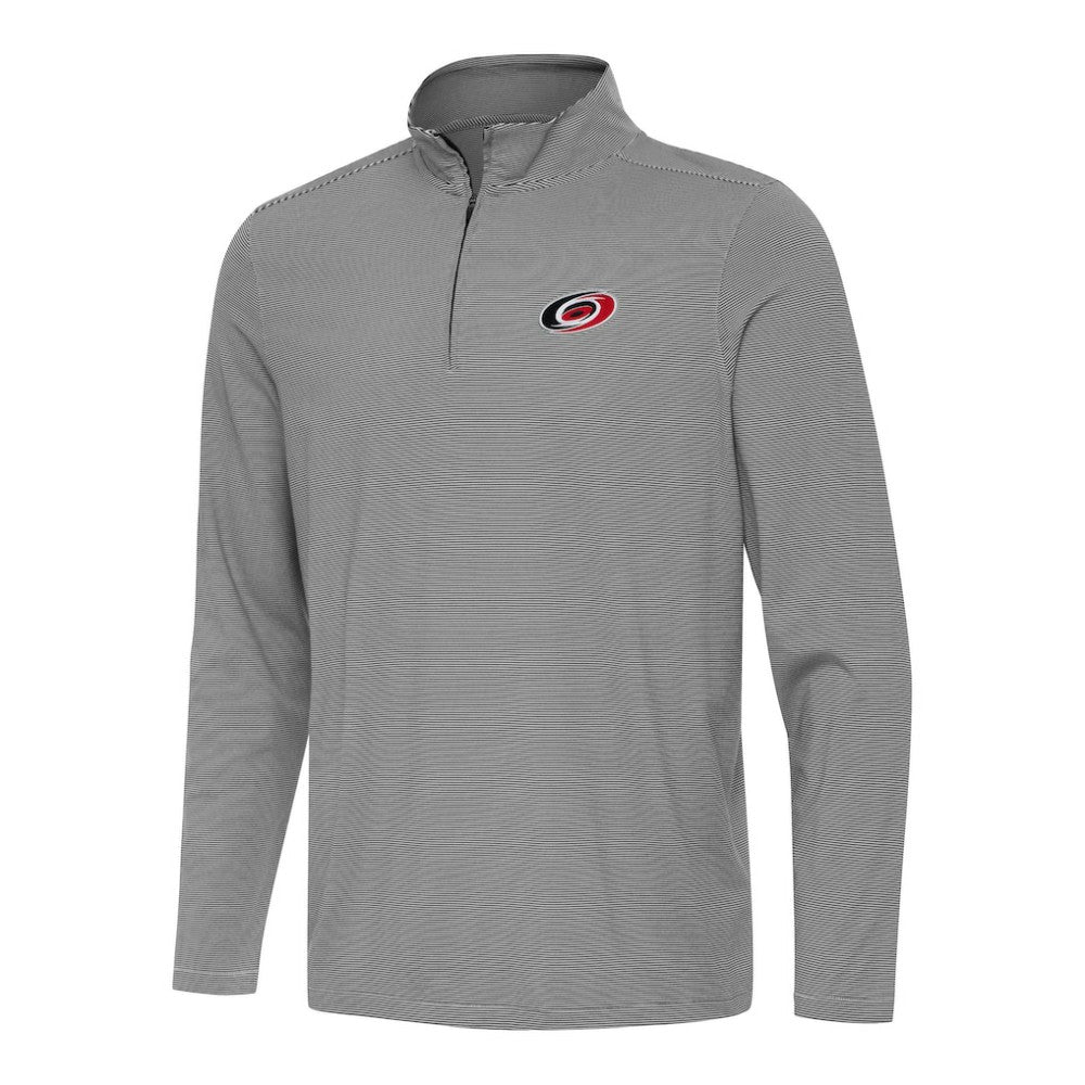 NHL Carolina Hurricanes Antigua Twine Quarter-Zip Top - Black