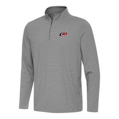 NHL Carolina Hurricanes Antigua Twine Quarter-Zip Top - Black