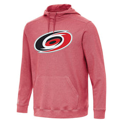 NHL Carolina Hurricanes Antigua Cloud Pullover Hoodie - Heather Red
