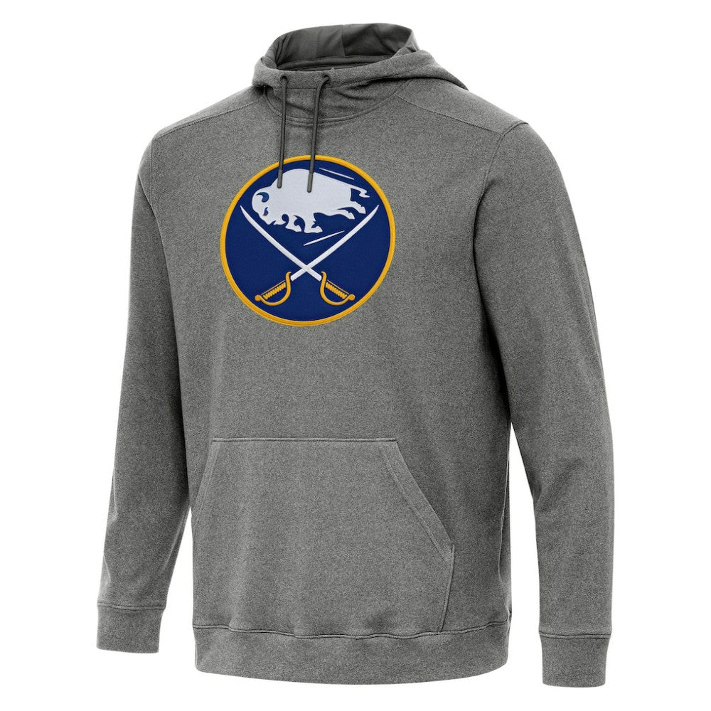 NHL Buffalo Sabres Antigua Cloud Pullover Hoodie - Heather Black