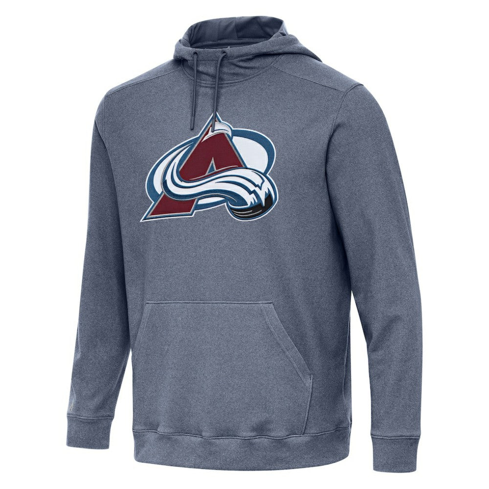 NHL Colorado Avalanche Antigua Cloud Pullover Hoodie - Heather Navy