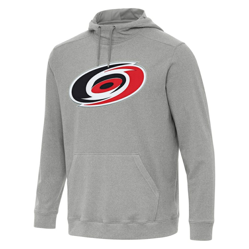 NHL Carolina Hurricanes Antigua Cloud Pullover Hoodie - Heather Gray