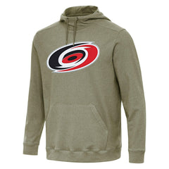 NHL Carolina Hurricanes Antigua Cloud Pullover Hoodie - Olive