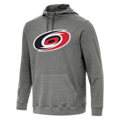 NHL Carolina Hurricanes Antigua Cloud Pullover Hoodie - Heather Black