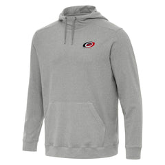 NHL Carolina Hurricanes Antigua Cloud Pullover Hoodie - Heather Gray