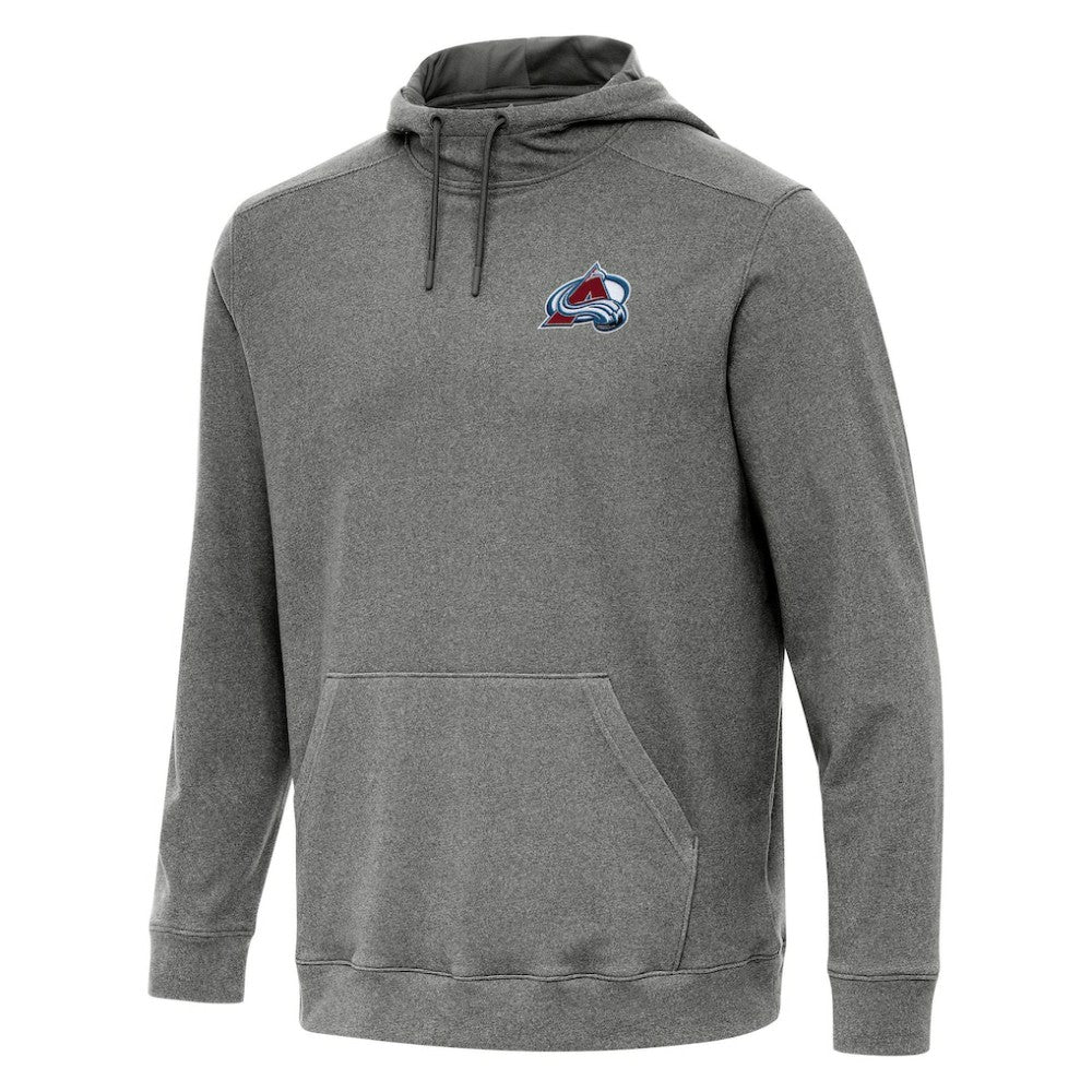 NHL Colorado Avalanche Antigua Cloud Pullover Hoodie - Heather Black