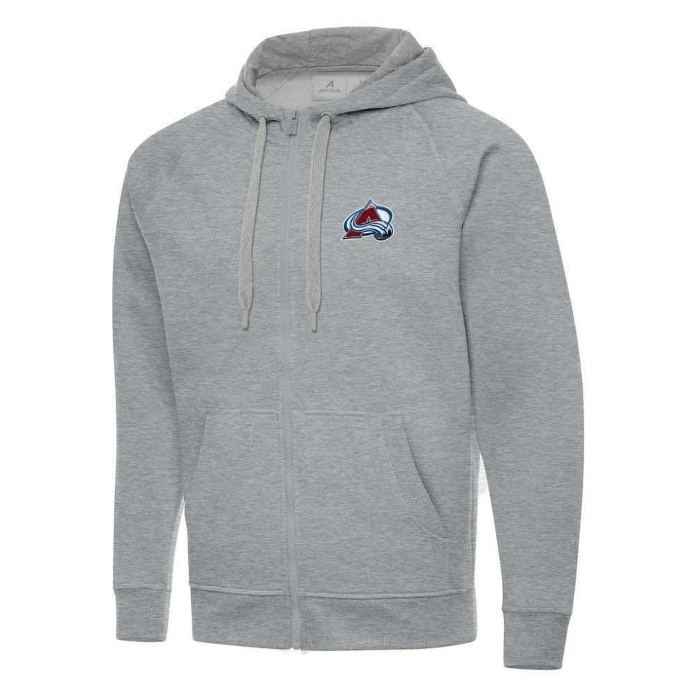 NHL Colorado Avalanche Antigua Big & Tall Victory Full-Zip Hoodie - Heather Gray