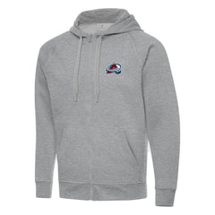 NHL Colorado Avalanche Antigua Big & Tall Victory Full-Zip Hoodie - Heather Gray