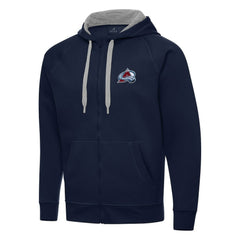 NHL Colorado Avalanche Antigua Big & Tall Victory Full-Zip Hoodie - Navy