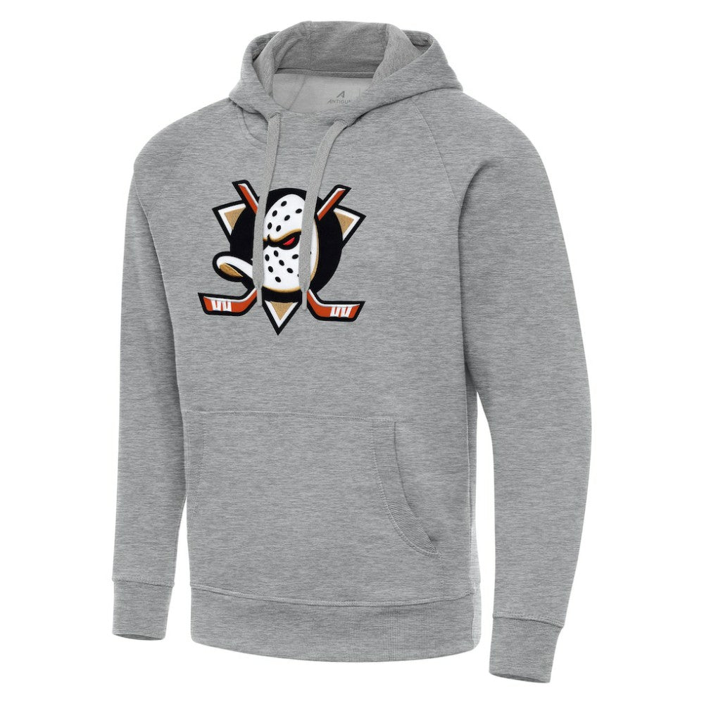 NHL Anaheim Ducks Antigua Big & Tall Victory Pullover Hoodie - Heather Gray