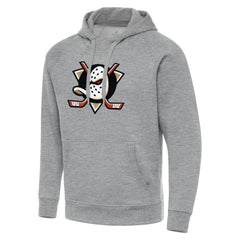 NHL Anaheim Ducks Antigua Big & Tall Victory Pullover Hoodie - Heather Gray