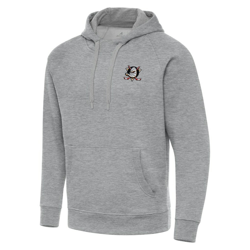 NHL Anaheim Ducks Antigua Big & Tall Victory Pullover Hoodie - Heather Gray