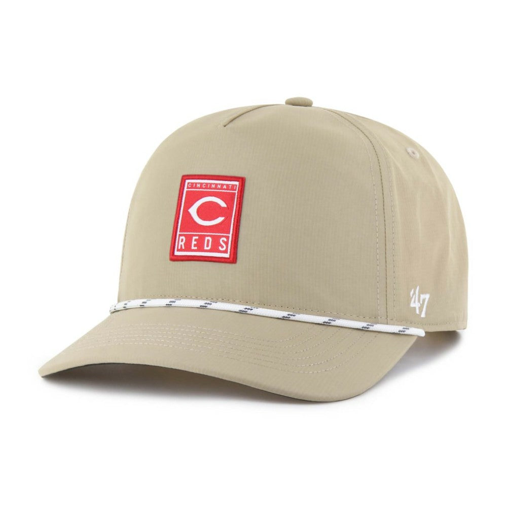 Cincinnati Reds '47 Cozumel Hitch Adjustable Hat - Khaki Hats