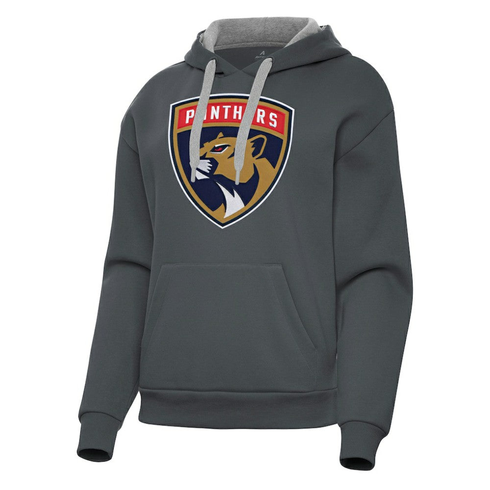 NHL Florida Panthers Antigua Women's Victory Pullover Hoodie - Charcoal