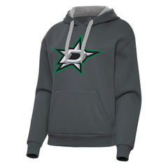 NHL Dallas Stars Antigua Women's Victory Pullover Hoodie - Charcoal