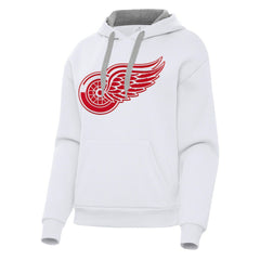 NHL Detroit Red Wings Antigua Women's Victory Pullover Hoodie - White