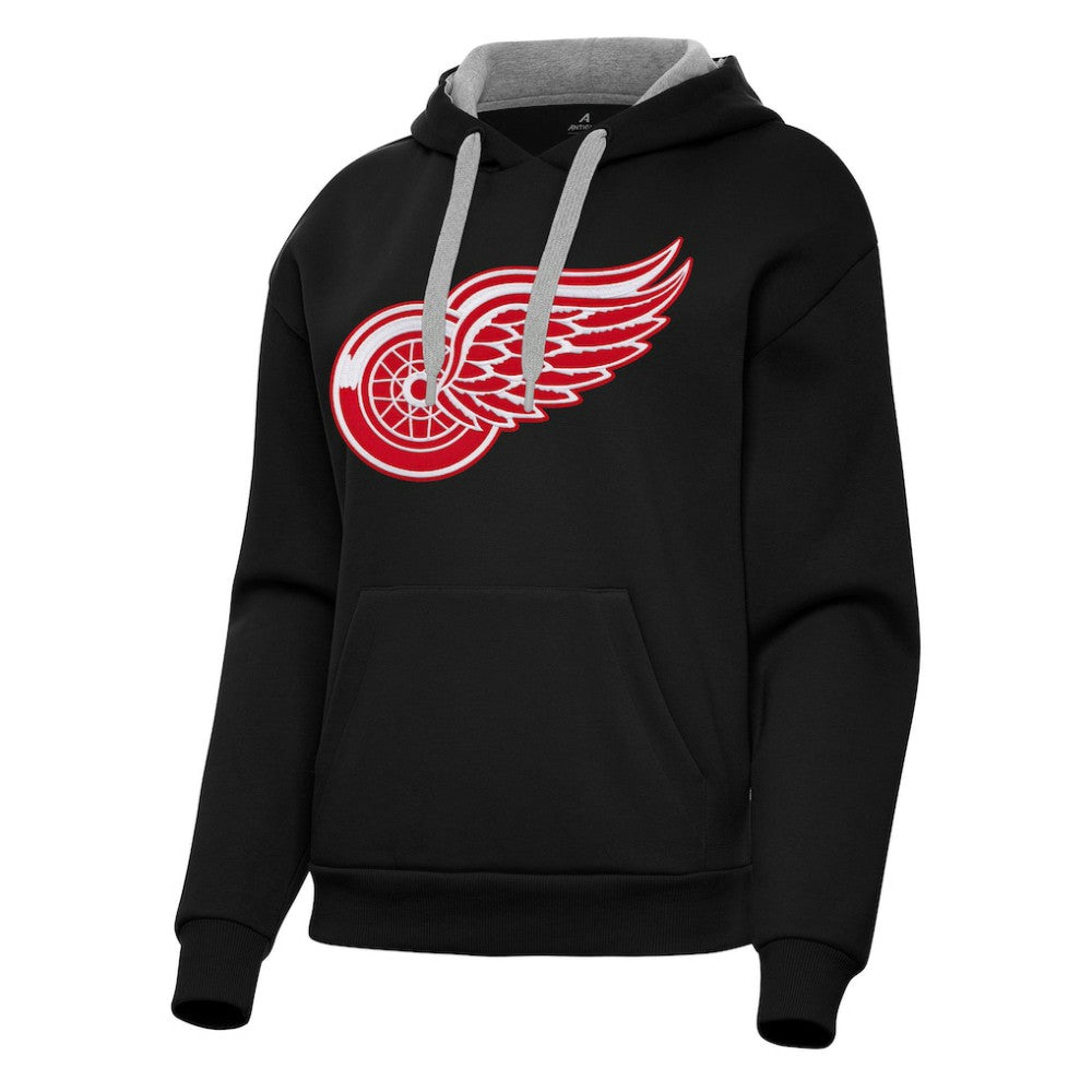 NHL Detroit Red Wings Antigua Women's Victory Pullover Hoodie - Black