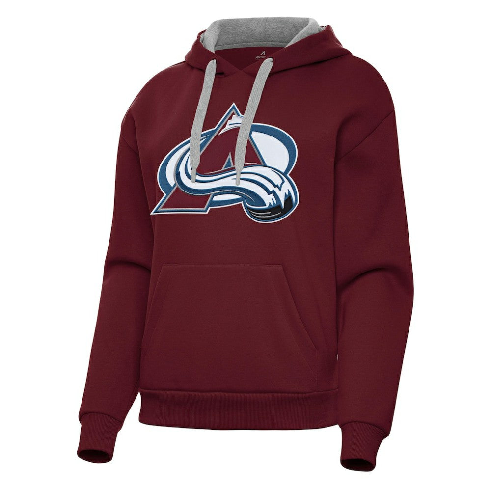 NHL Colorado Avalanche Antigua Women's Victory Pullover Hoodie - Burgundy