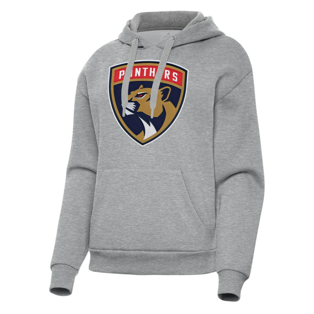 NHL Florida Panthers Antigua Women's Victory Pullover Hoodie - Heather Gray
