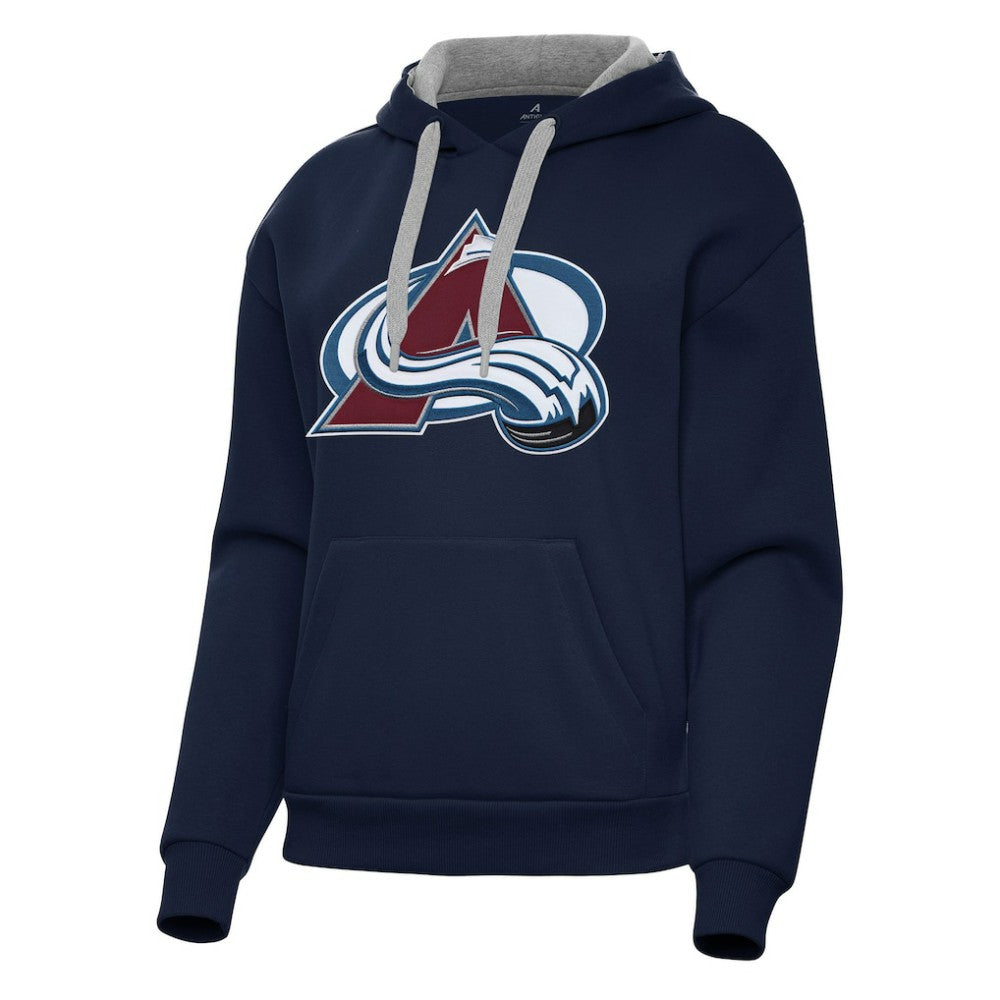 NHL Colorado Avalanche Antigua Women's Victory Pullover Hoodie - Navy