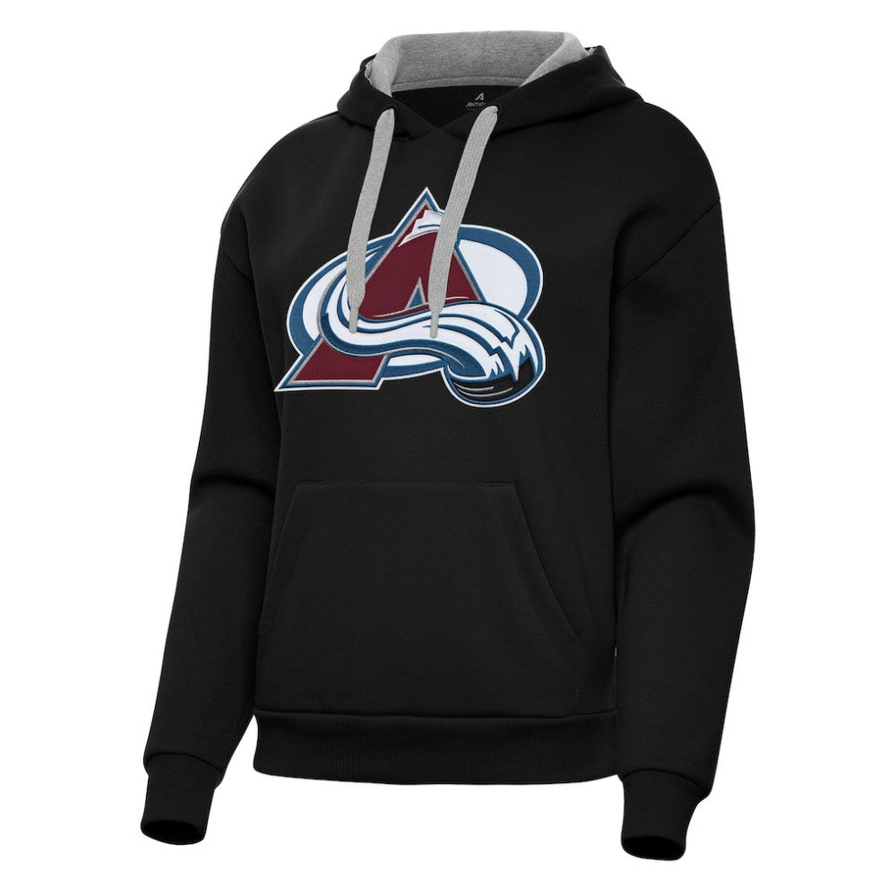 NHL Colorado Avalanche Antigua Women's Victory Pullover Hoodie - Black
