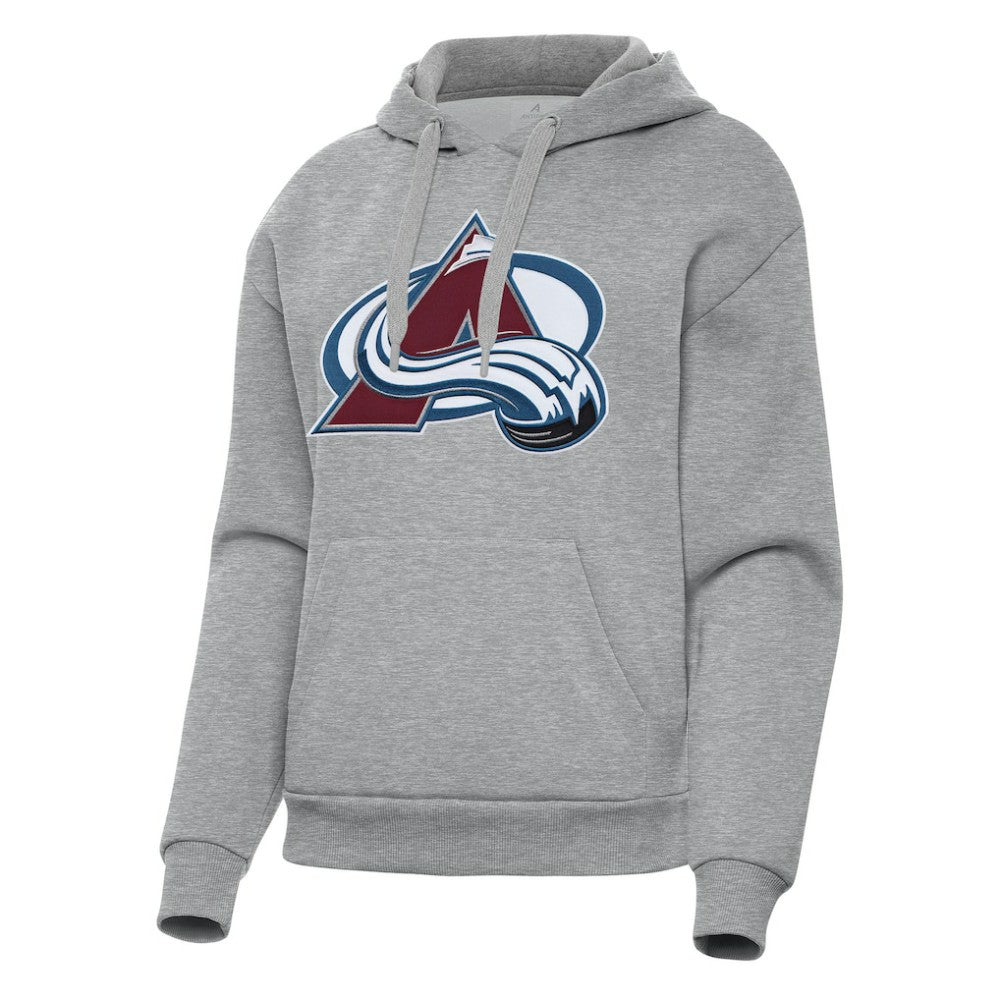 NHL Colorado Avalanche Antigua Women's Victory Pullover Hoodie - Heather Gray