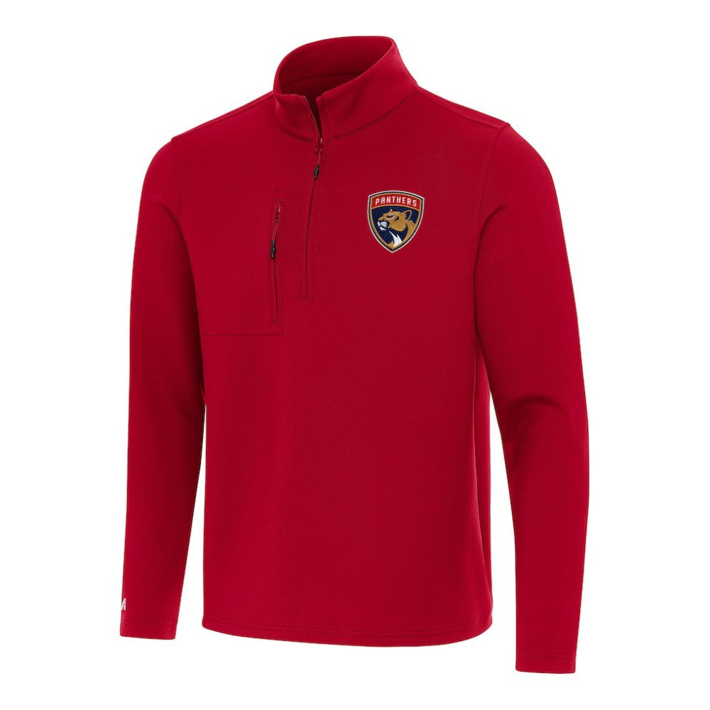 NHL Florida Panthers Antigua Insider Quarter-Zip Top - Red
