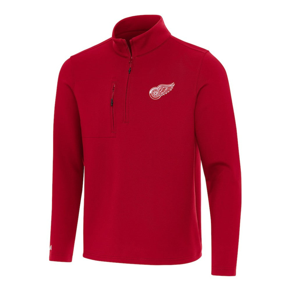 NHL Detroit Red Wings Antigua Insider Quarter-Zip Top - Red