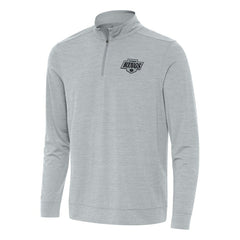 NHL Los Angeles Kings Antigua Bright Quarter-Zip Top - Heather Gray