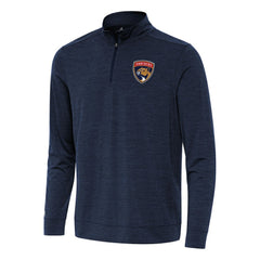 NHL Florida Panthers Antigua Bright Quarter-Zip Top - Heather Navy
