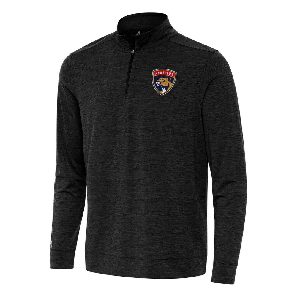 NHL Florida Panthers Antigua Bright Quarter-Zip Top - Heather Black