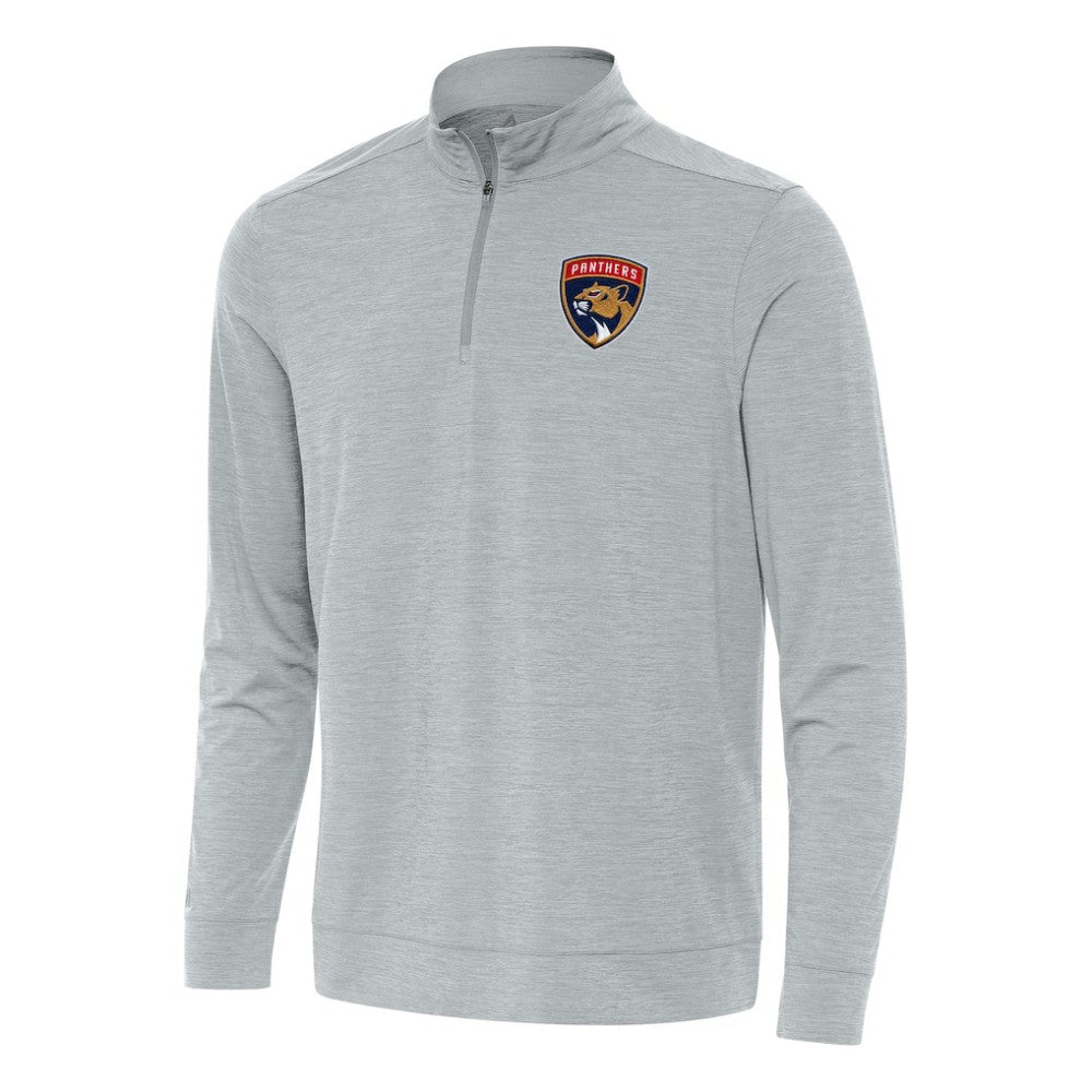 NHL Florida Panthers Antigua Bright Quarter-Zip Top - Heather Gray