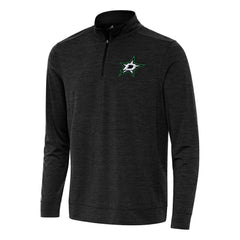 NHL Dallas Stars Antigua Bright Quarter-Zip Top - Heather Black