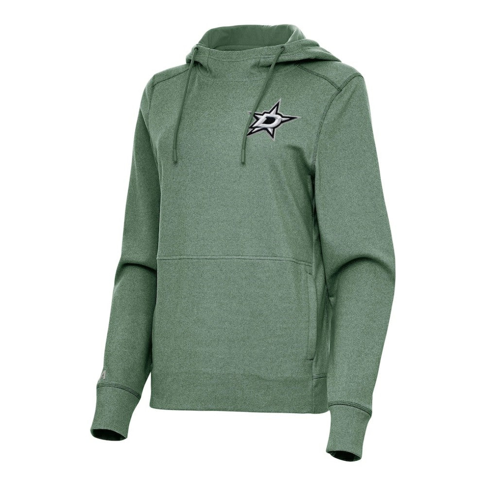 NHL Dallas Stars Antigua Women's Justice Pullover Hoodie - Hunter Green