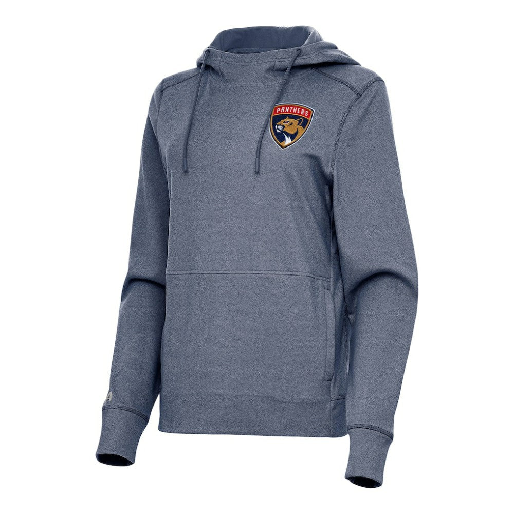 NHL Florida Panthers Antigua Women's Justice Pullover Hoodie - Heather Navy