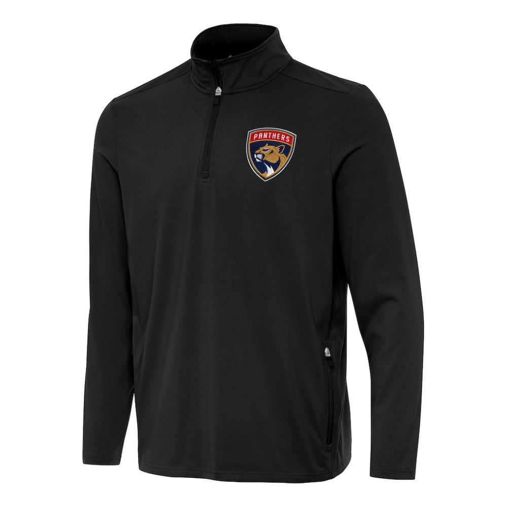 NHL Florida Panthers Antigua Perilous Quarter-Zip Sweatshirt - Black