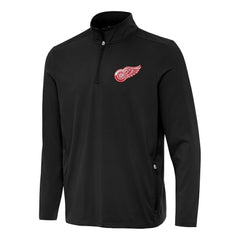 NHL Detroit Red Wings Antigua Perilous Quarter-Zip Sweatshirt - Black