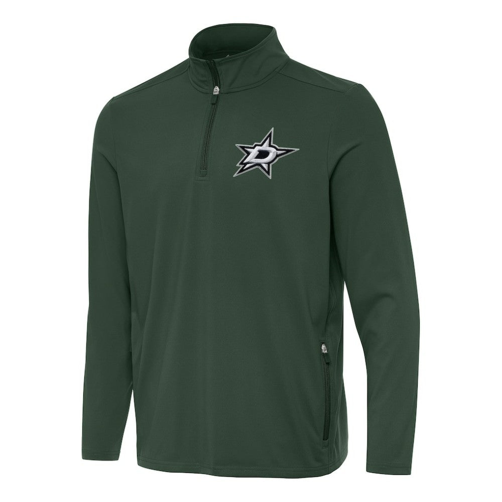 NHL Dallas Stars Antigua Perilous Quarter-Zip Sweatshirt - Hunter Green