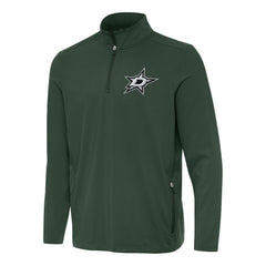 NHL Dallas Stars Antigua Perilous Quarter-Zip Sweatshirt - Hunter Green
